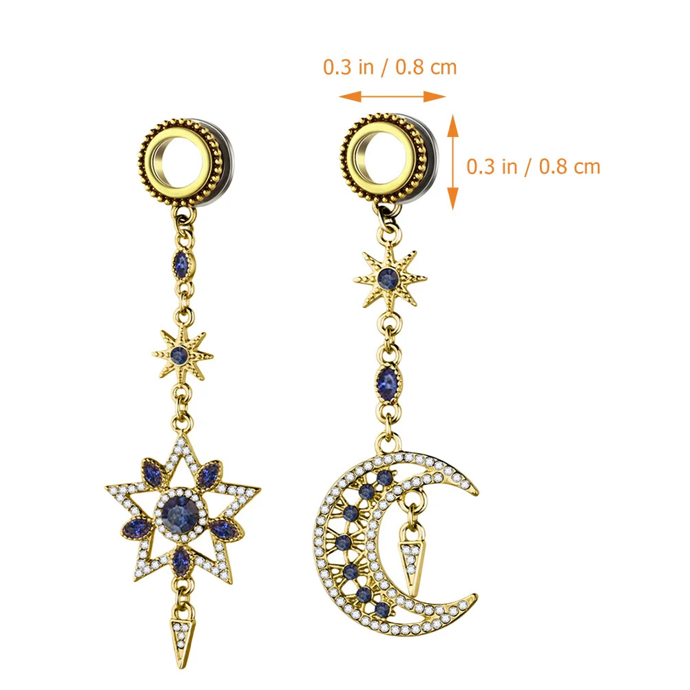 

Pendant Men Earrings Dangle Gauges Accessories Body Jewelry Women Stainless Steel Miss