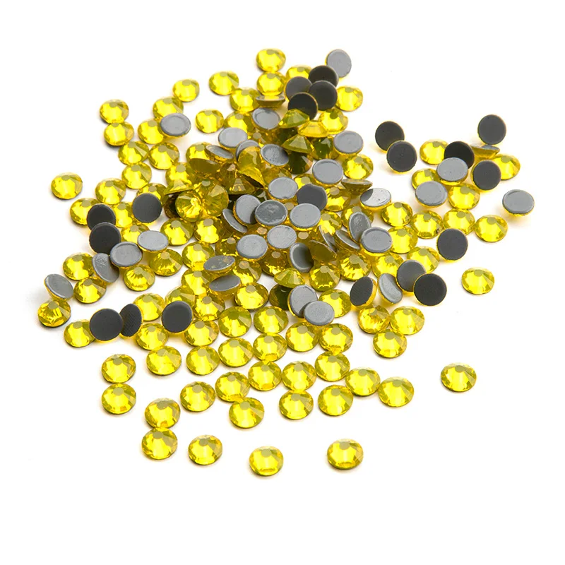 

SS6-SS30 Lemon AUS Quality Crystal Hot Fix Rhinestone in Bulk DIY Decorations for Beautifying Nails Art Rhinestone Clothes