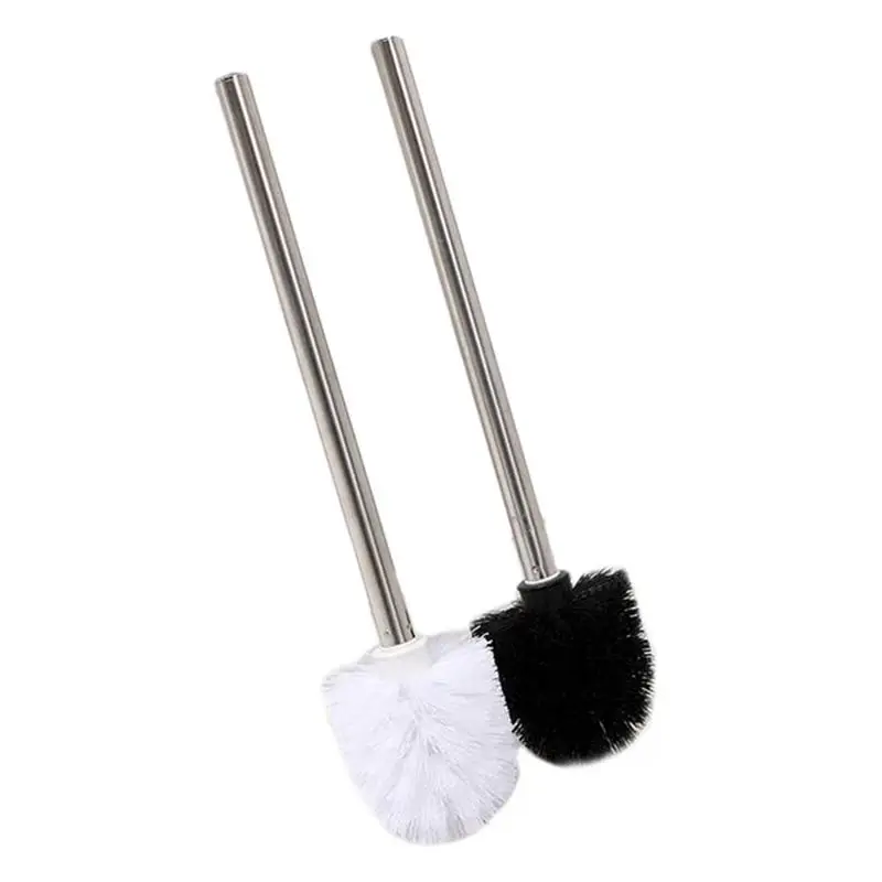 

Plastic Toilet Brush With Stainless Steel Handle Soft Bristles Cleaning Tools For Bathroom Household Cleaning Brushes 30E