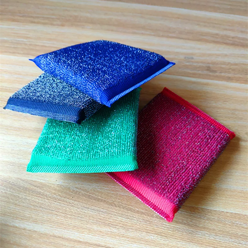 

Stainless Steel Wire Sponge Scouring Cloth Kitchen Decontamination Clean Bowl/dish/pot Brush Household Cleaning Tool