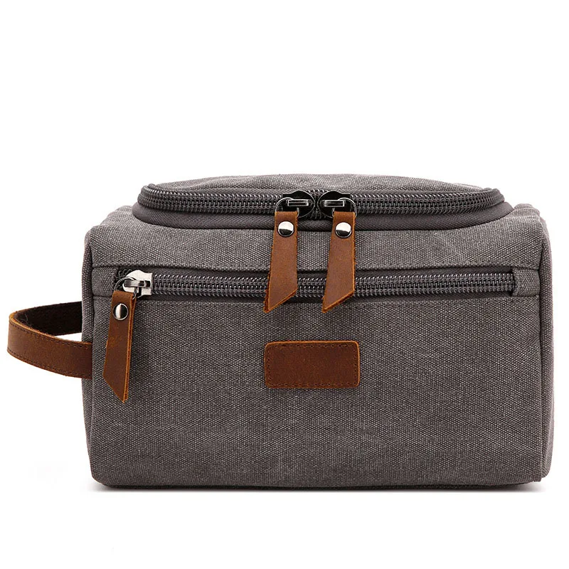 

Canvas Men Travel Business Toiletry Wash Bag Shaving Organizer Case Casual Makeup Tote Storage Pouch Women Cosmetic Bag
