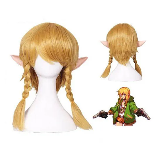 

Женский парик для косплея из аниме «уорриоры» + парик для косплея из золотых косичек