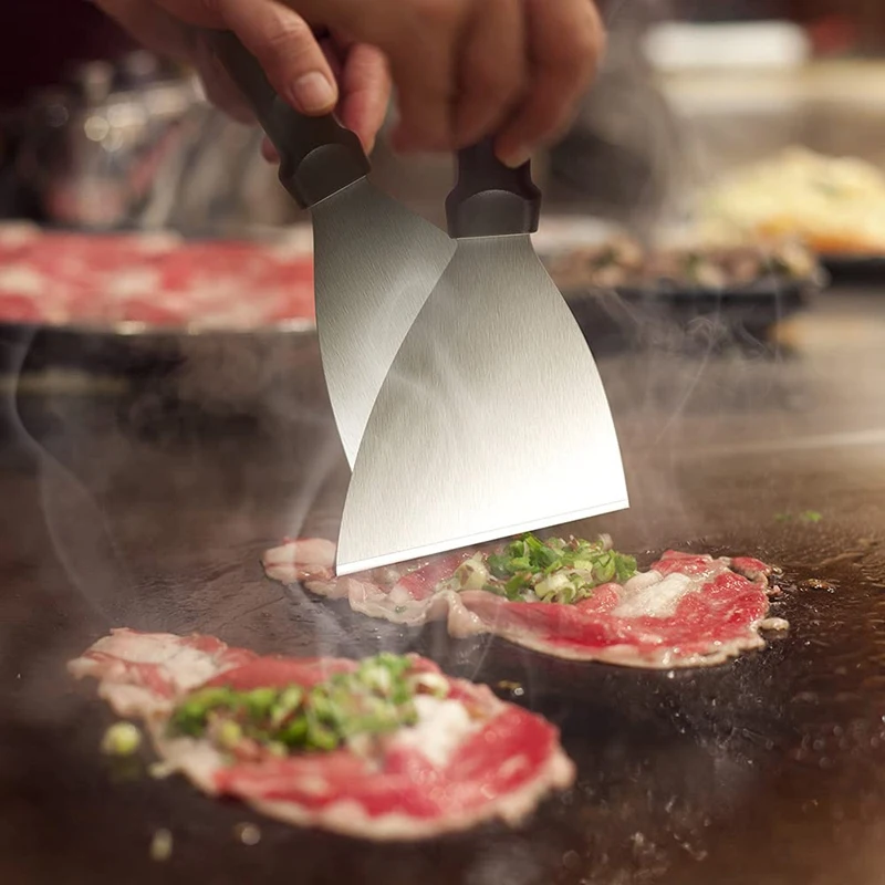 Акция! 2 шт. скребок для барбекю с плоским верхом |