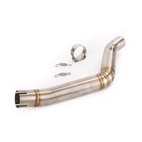slip on motorcycle mid connect tube middle link pipe stainless steel exhaust system for benelli leoncino 500 all years
