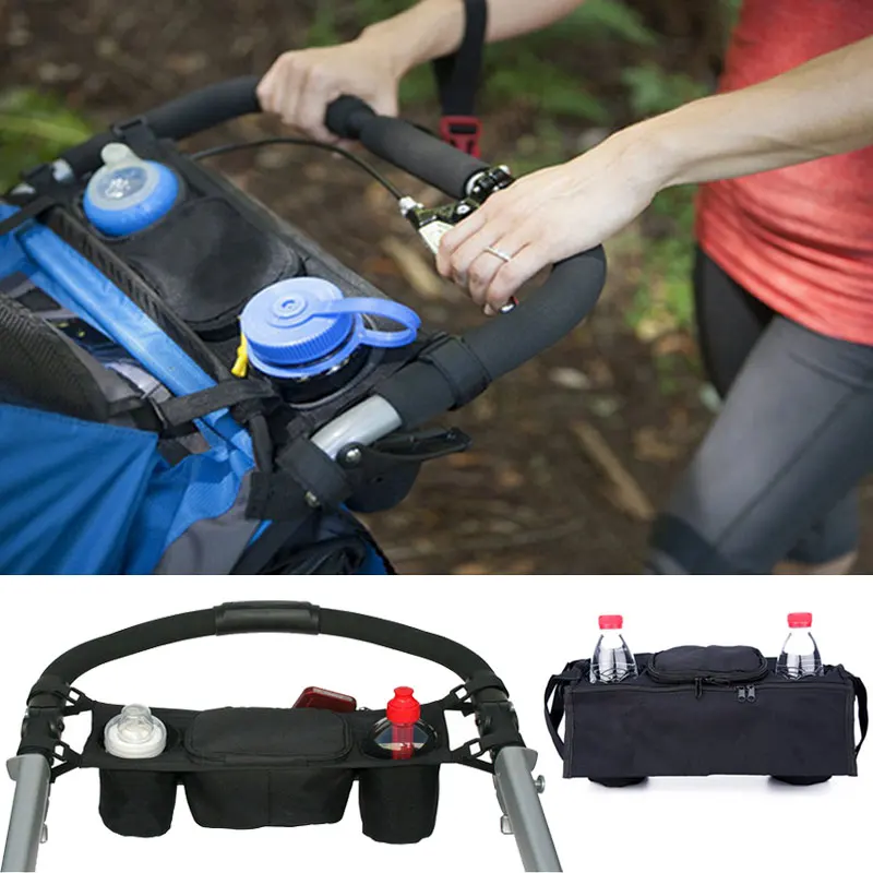 Органайзер для аксессуаров для детской коляски, держатель для бутылки, подвесная сумка для детской коляски, сумка для коляски