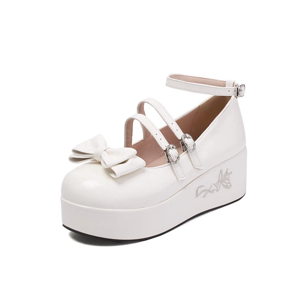 Zapatos De Mujer Женская обувь с бантом и пряжкой на ремешке модная в студенческом стиле