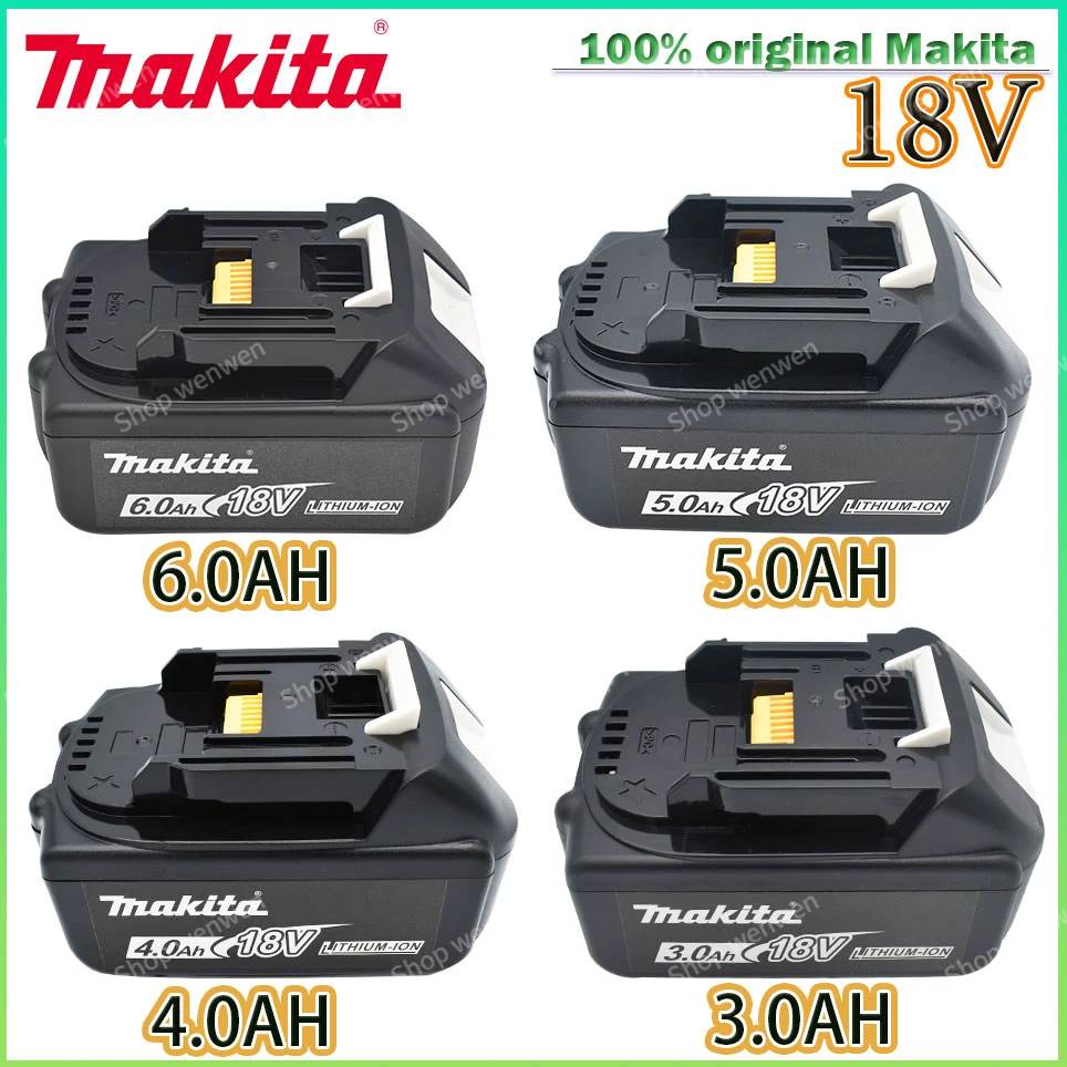 

100% Оригинальный 18V Makita 3,0/4,0/5,0/6.0Ah перезаряжаемый аккумулятор для электроинструмента с аналогичной литий-ионной батареей BL1860B BL1830 BL1850