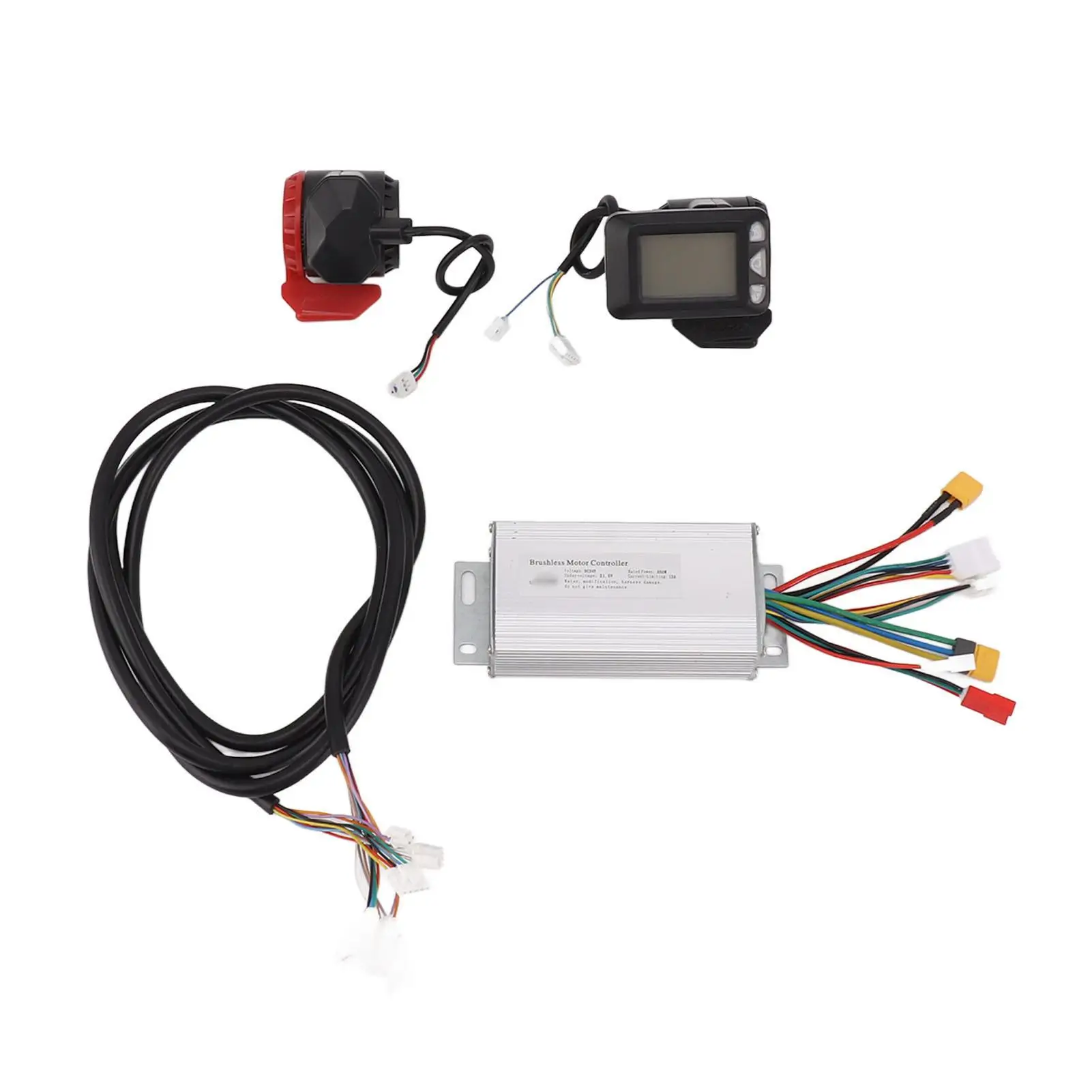 Комплект бесщеточного контроллера двигателя 250 Вт 24 В с дисплеем и дроссельной