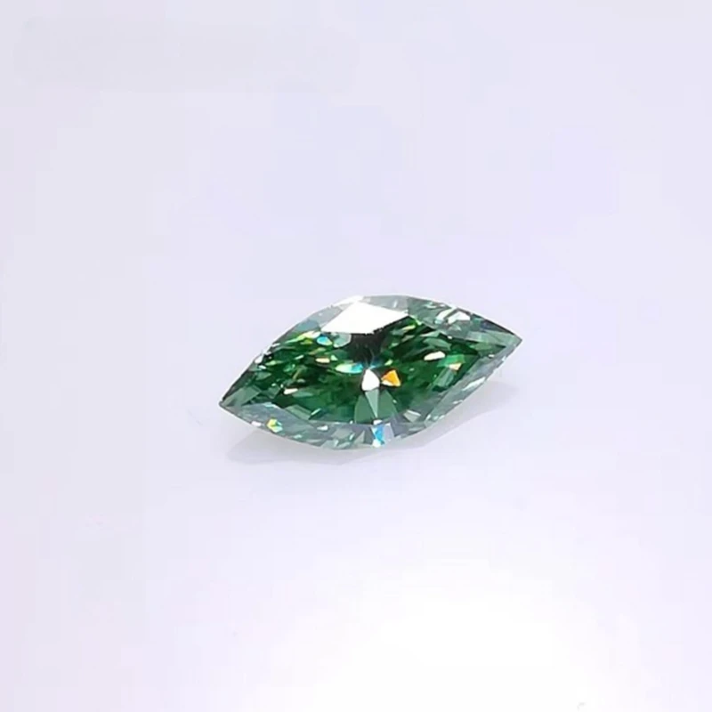 Оптовая продажа размер 4x8 ~ 7x1 4 мм зеленый цвет VVS1 Свободный Муассанит камень