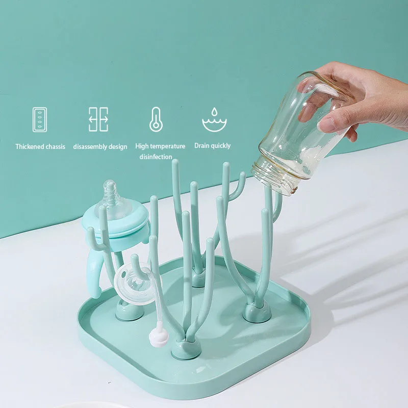 

New Bottle Dry Rack Baby Bottle Drain Drying Racks Newborn Milk Bottle Cleaning Dryer Drainer Storage Drying Rack