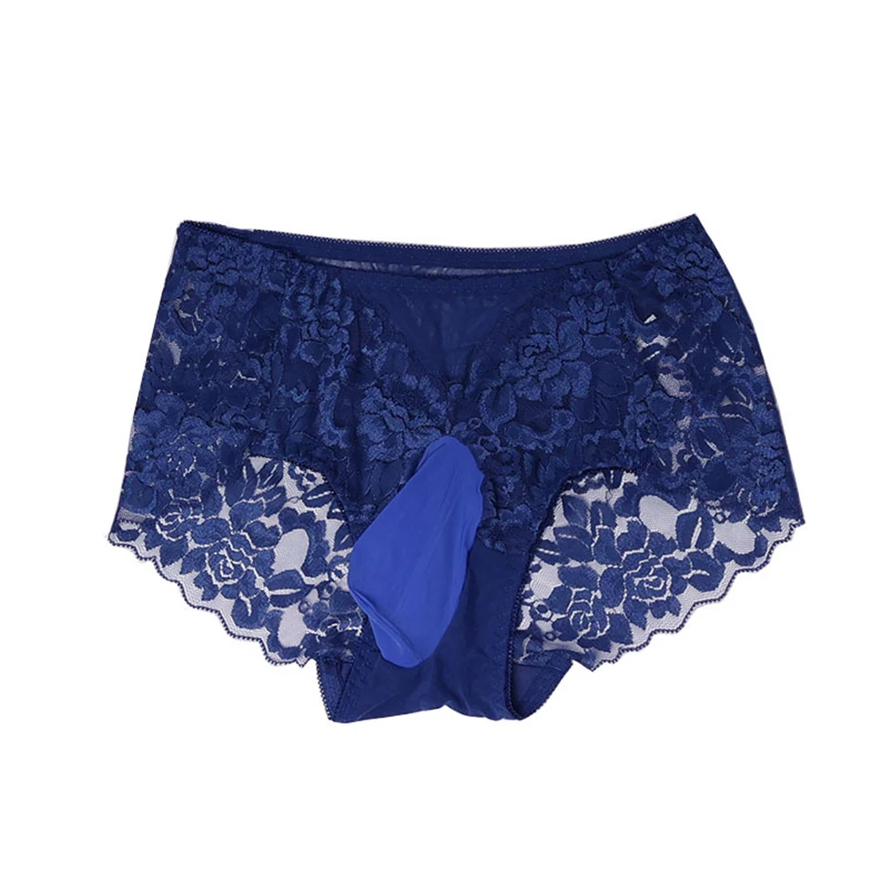 

Brand Men Briefs Lace Underwear Sissy Pouch Panties Sexy Sheer Panties Bulge Sheath Boxer Underpants Passion Lingerie Soft Brief
