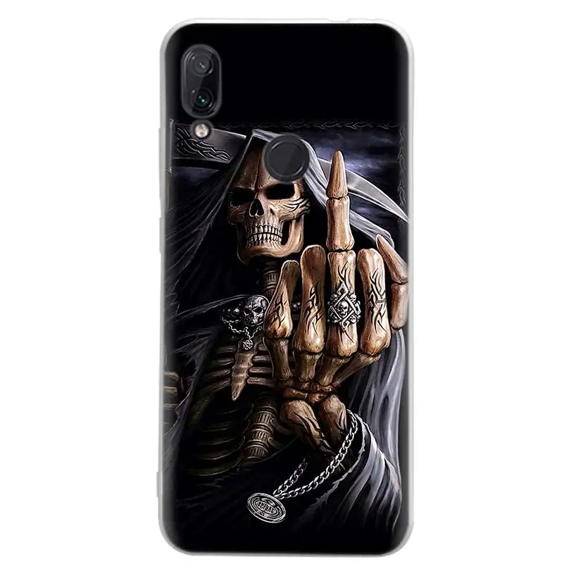 Чехол Grim Reaper Skull Skeleton для телефона Xiaomi Poco X3 NFC X4 M3 M4 Pro M2 F3 F2 F1 Mi Note 10 Lite A1 A2 A3 CC9E GT Coque Cov