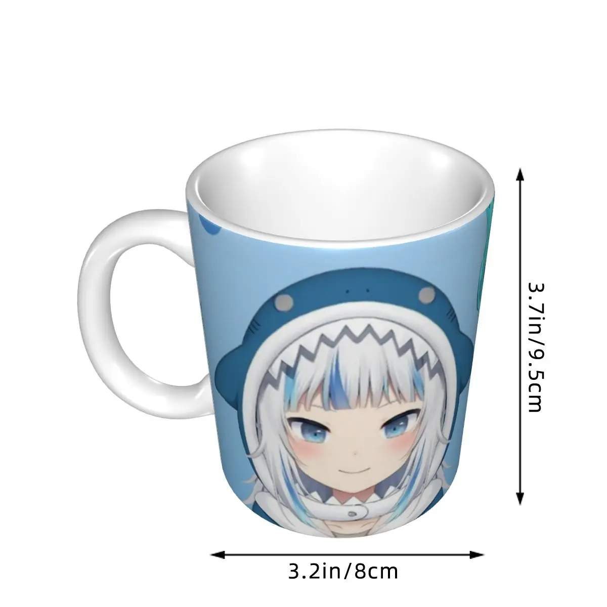 Hololive Gawr Gura керамические волшебные чашки 350 мл кружки для чая с молоком кофе лучшие