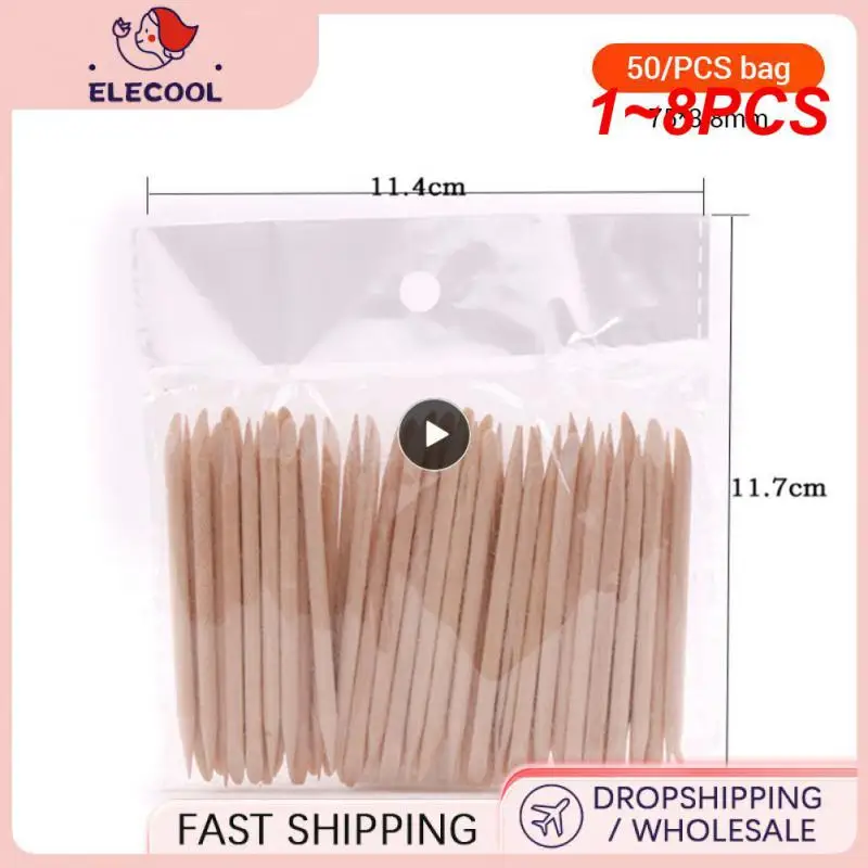 

1~8PCS Disposable Ultra-small Cotton SwabLint Free Micro Brushes Wood Cotton Buds Swabs Eyelash Extension Glue Removing Tools