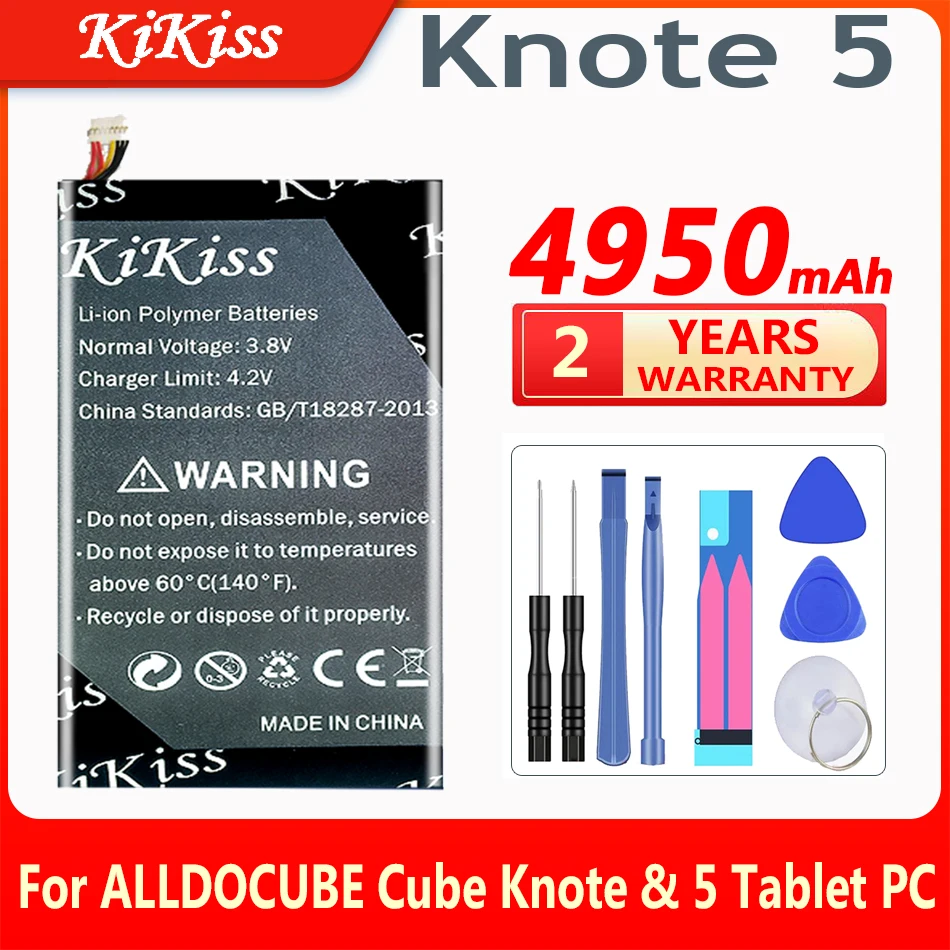 4950mAh KiKiss  High Capacity Battery For ALLDOCUBE Cube Knote & 5 Tablet PC