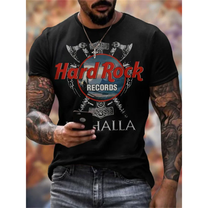 

Men 2022 Summer T-shirts 3d Digital Cold Weapons Series Street Printing Trend Men Sports Short Sleeve T-shirt