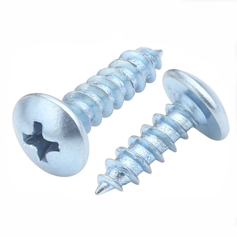 

Саморезы M4 M5 Phillips с крестовой головкой, закаленные синие оцинкованные крестообразные круглые большие Стандартные винты