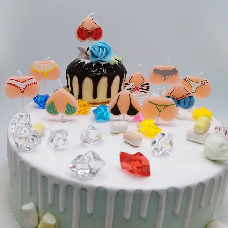 Бикини в виде свечи на день рождения милый мультяшный сексуальный женский