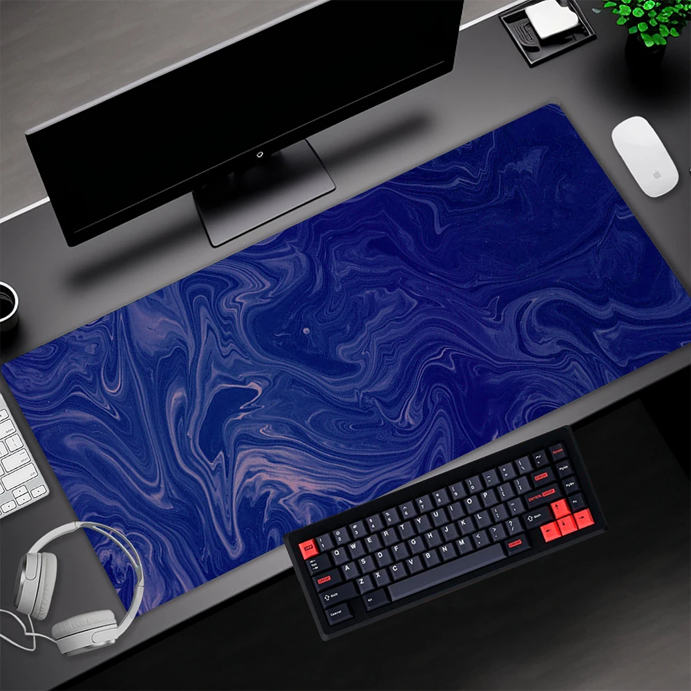 

Liquid Mouse Pad Blue 80x30 Mousepad Black 90x40 Game Accessorie Large Desk Mat Gamer Table for Pc Laptop Offers Free Shipping