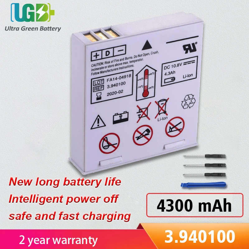 

UGB New 3.940100 Battery For Defigard 5000 DG5000 Argus PRO LifeCare 2 3.940100 2.200132 Battery