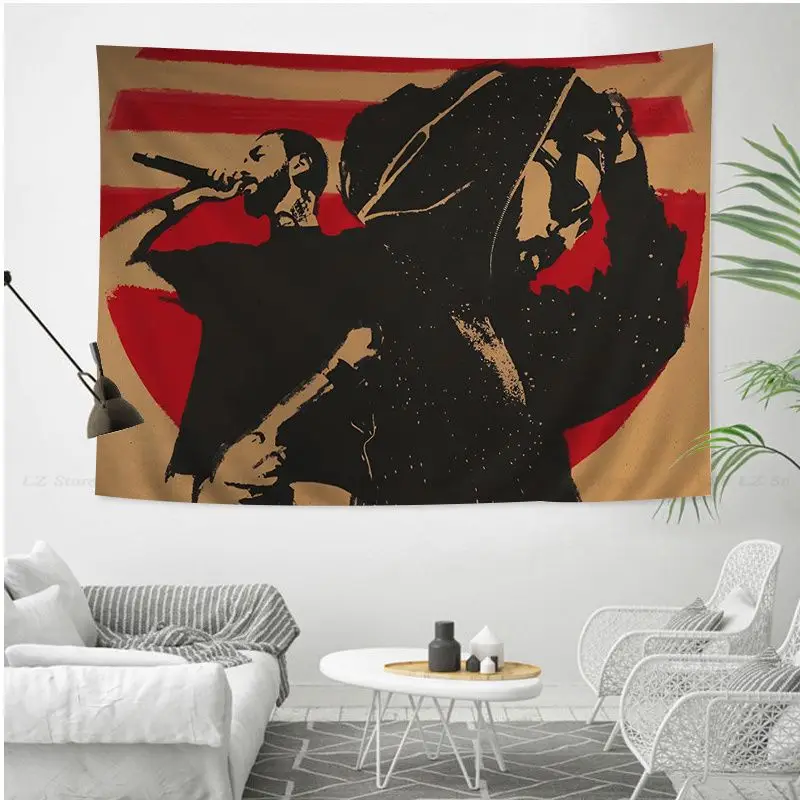 Хаджим Мияги Энди панда настенный гобелен дешевый хиппи богемный гобелены