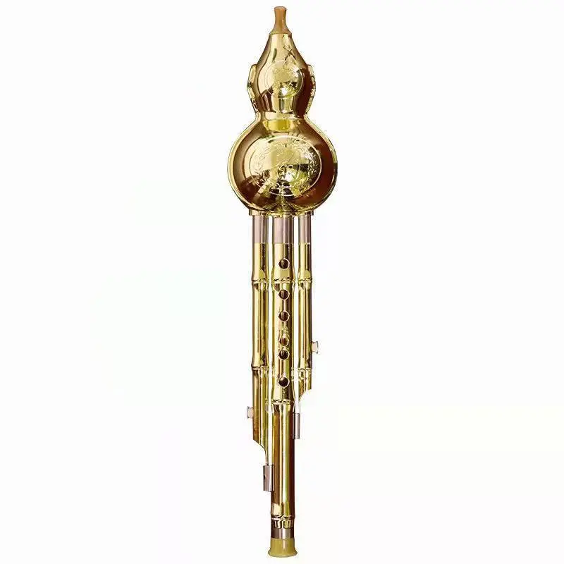 

Gilded Calabash Clarinet bB/C Key Children Kids Fall Resistant Creative Chinese Style Ethnic Musical Instruments for Beginners