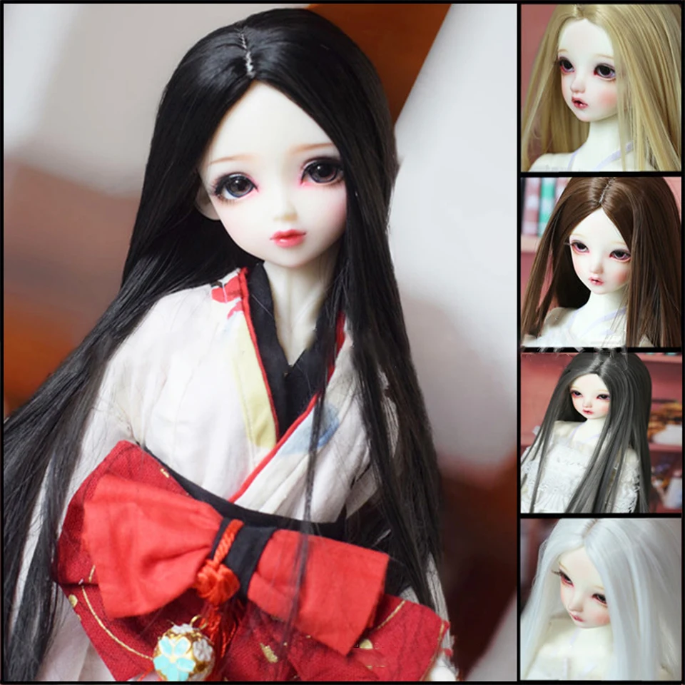 

1/3 1/4 1/6 1/8 bjd sd Ye Luoli 60cm doll with long straight hair wig