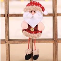 2022 ornamen natal hadiah anak anak natal liontin boneka pohon salju santa klaus dekorasi gantung untuk rumah new year 2023