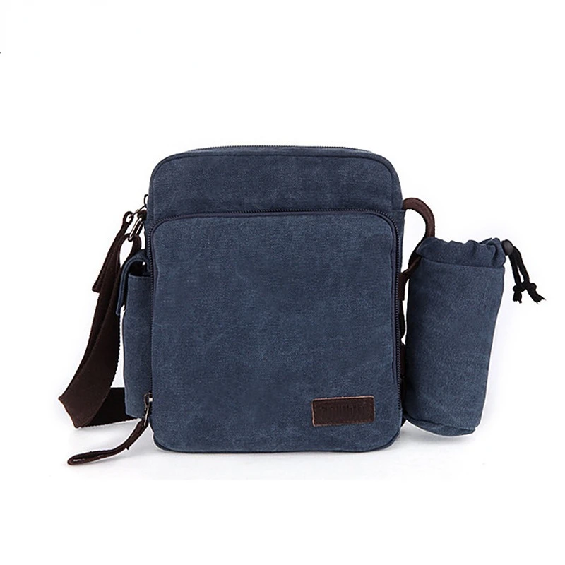 

Men's Fashion Canvas Small Casual Men Mini Male Cross Body Shoulder Messenger Bags Purses and Handbags