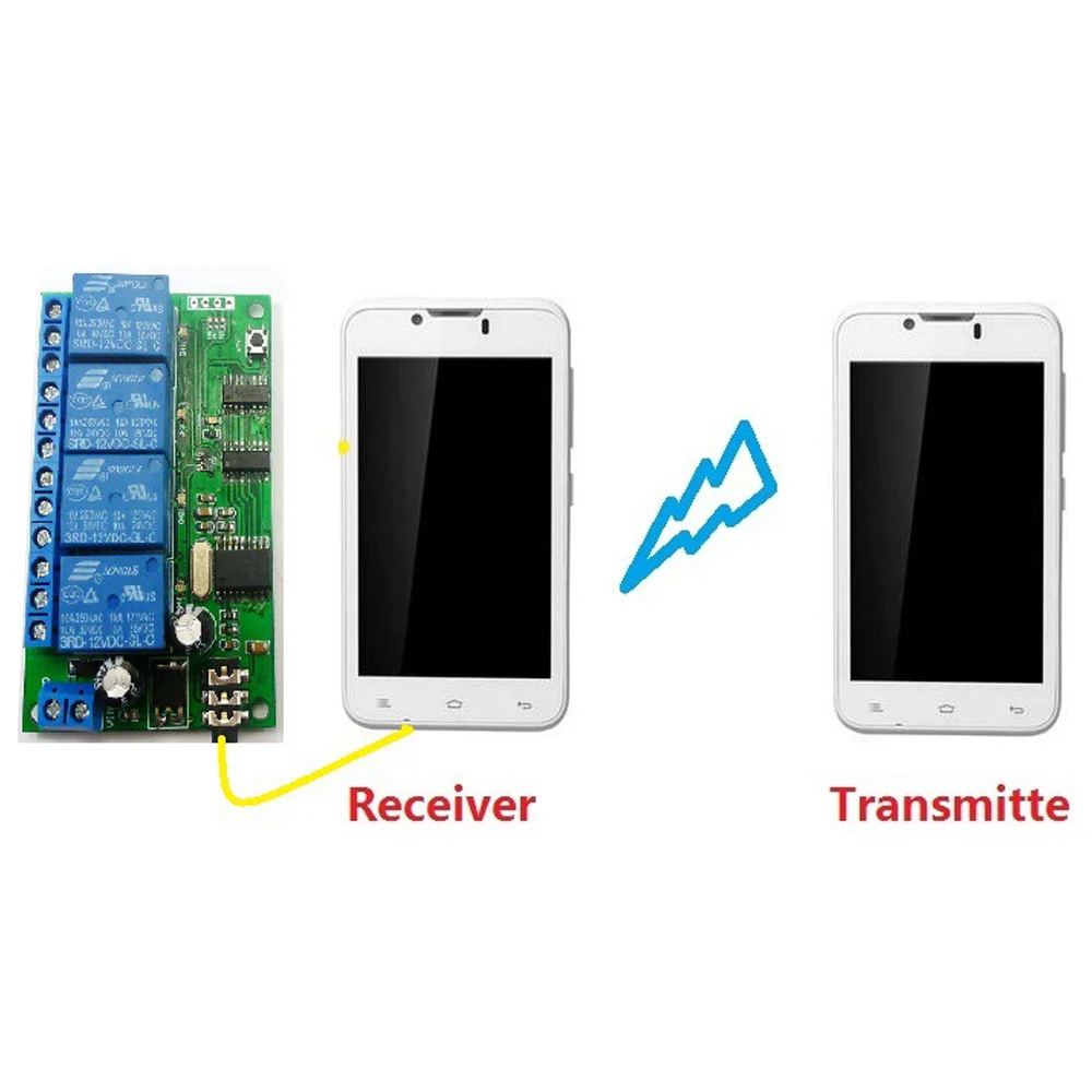 AD22B04 4-канальное реле MT8870 DTMF декодер тонального сигнала релейный модуль