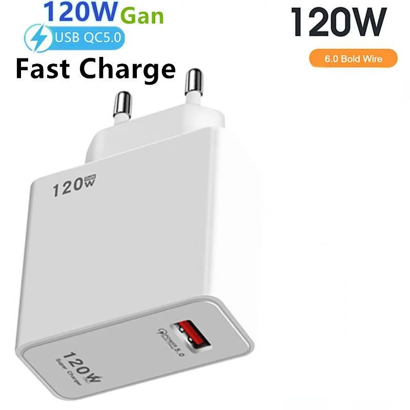 

120W Fast Charger Quick Charge Adapter for 14 13 12 Pro Max Samsung Xiaomi Huawei Tablet Charger 120W Type-C Cable