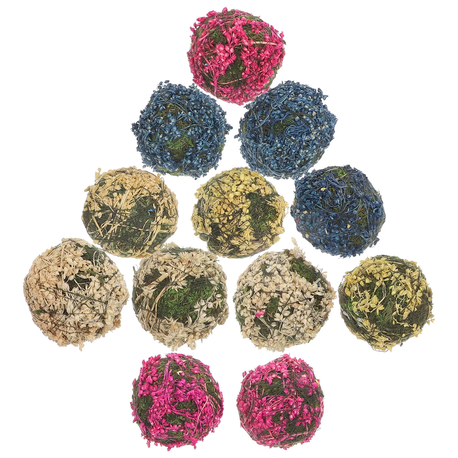 

12pcs Dried Flowers Balls Dried Flowers for Table Centerpiece Vase Dried Flowers Ball Crafts Home Party Dried Flowers