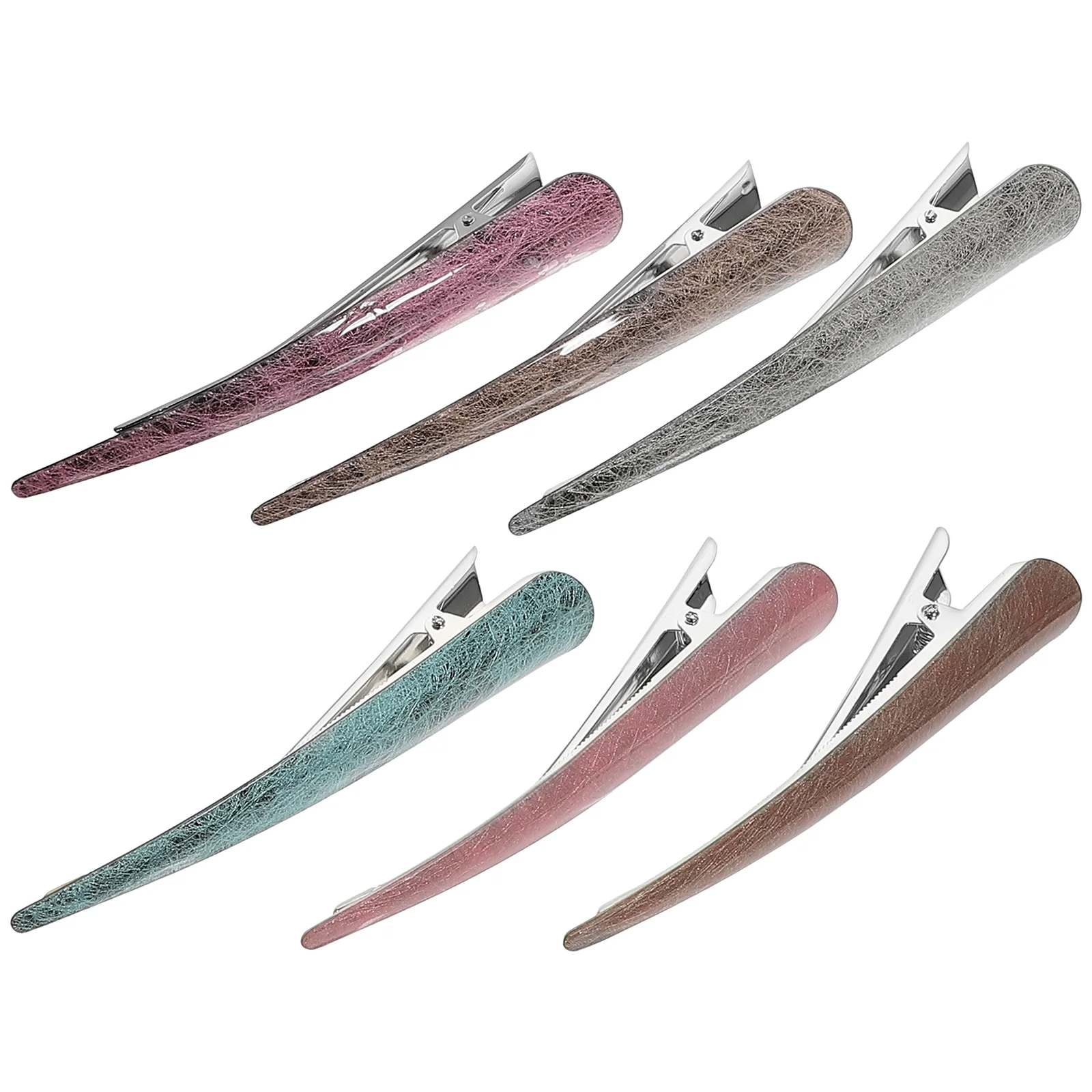 

6 шт., женские акриловые заколки для волос