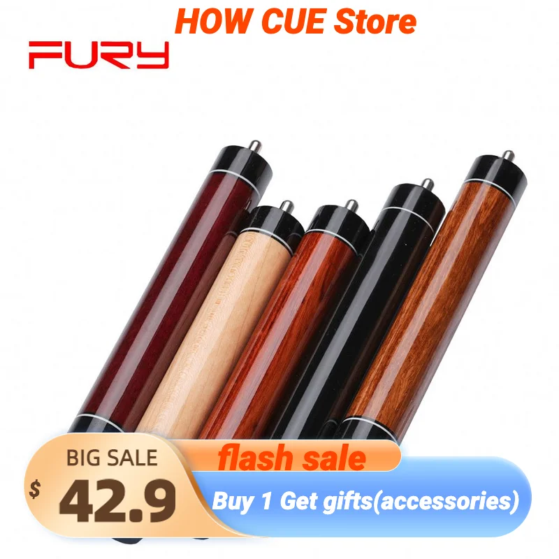 

Fury Pool Cue Billiard Extension Solid Easy Convenient Partable Wood Extender Extended Material Professional Billar Accessories