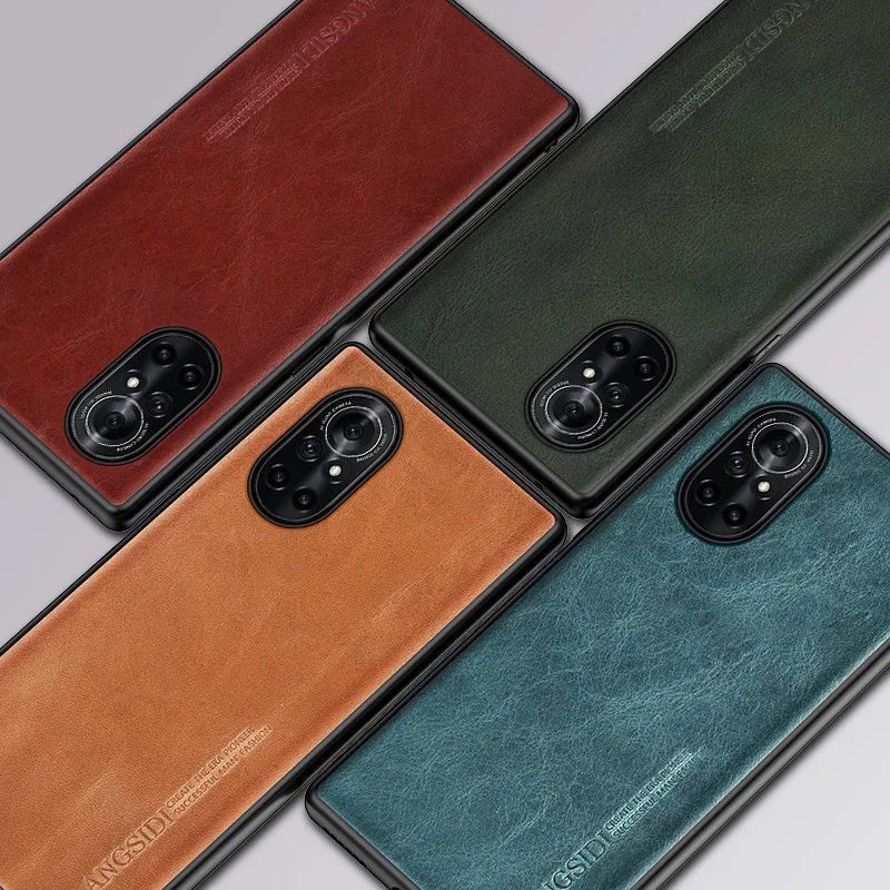 

Applicable Huawei Nova8 Phone Case Real Leather Protective Cover Nova7pro Full Package Anti-drop 8pro Cover Premium 7se