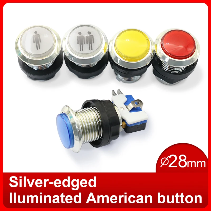 100/50 шт. прозрачные игровые автоматы 28 мм 12 В