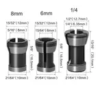 Прочная высокоточная Зажимная Втулка адаптера 8 мм 6,35 мм 6 мм зажимные втулки для гравировального Станка аксессуары для фрезерного станка