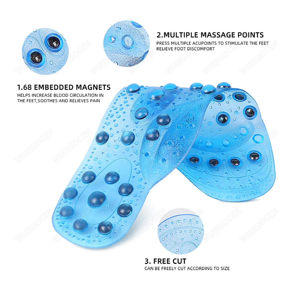 68 Magnetic High quality Massage Insoles Slimming Weight Loss Promote Blood For Men/ Women Health Care Shoe Pads Unisex