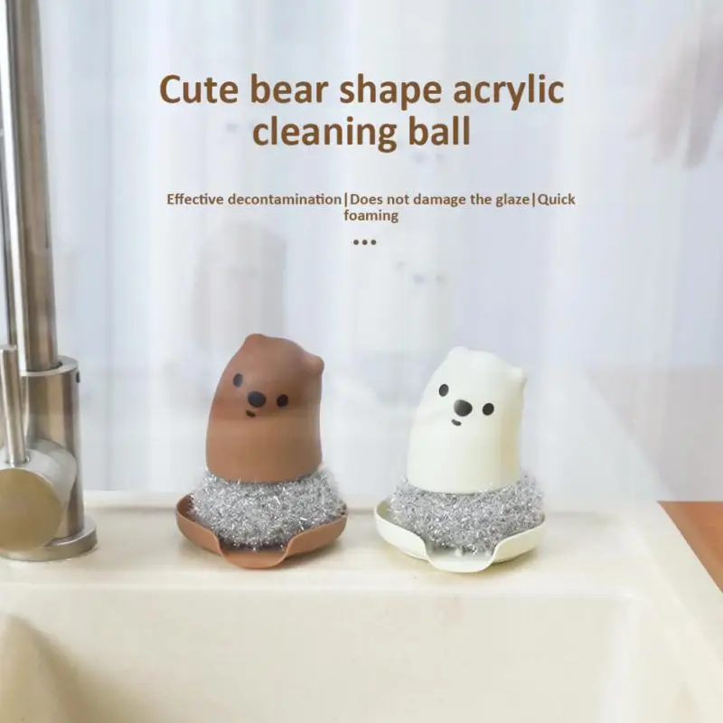 

Щетка с ручкой для мытья посуды, с диспенсером