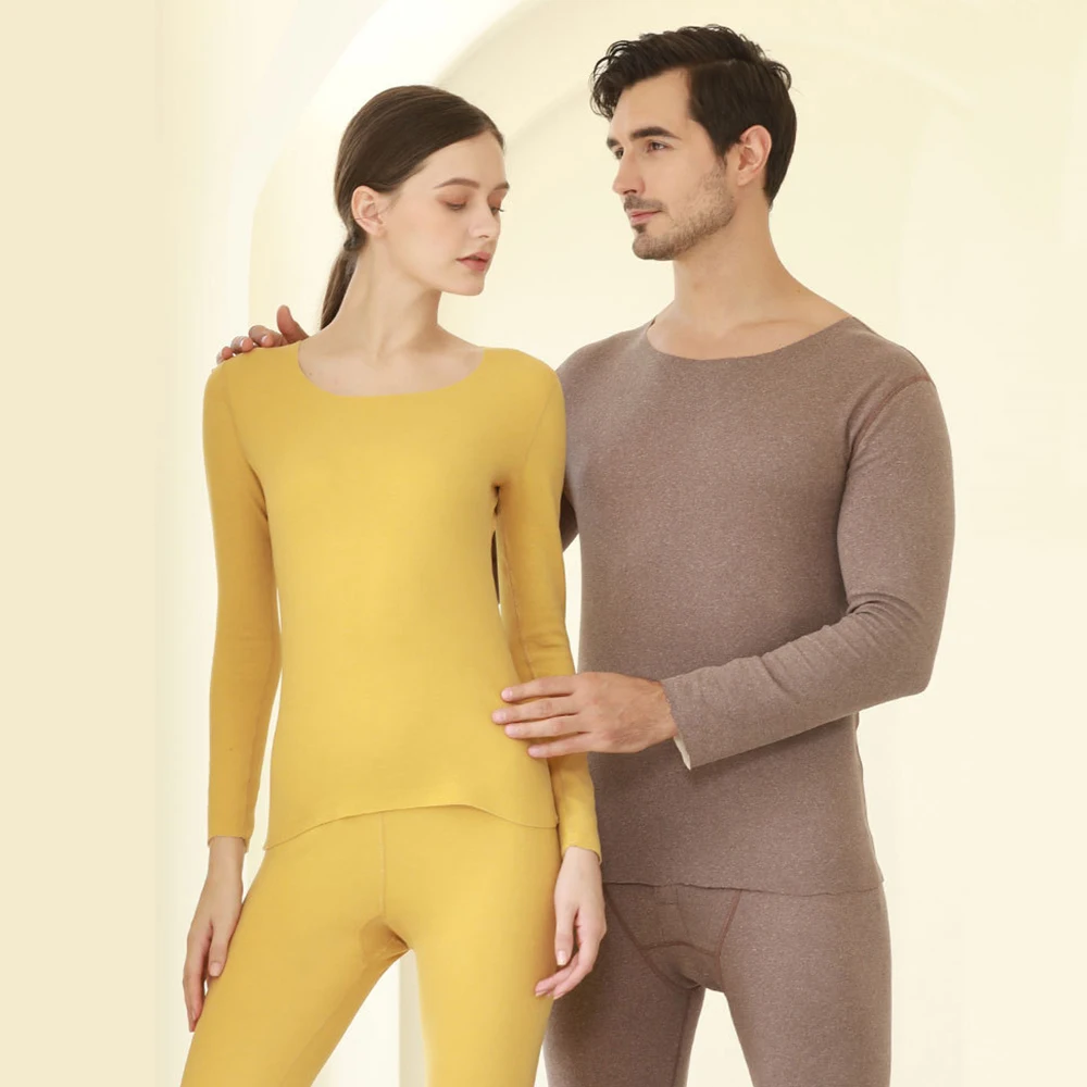 

Теплые мужские двухсторонние зимние осенне-зимние штаны для нижнего белья одежда бесшовный круглый костюм Нижнее белье термобелье для жен...