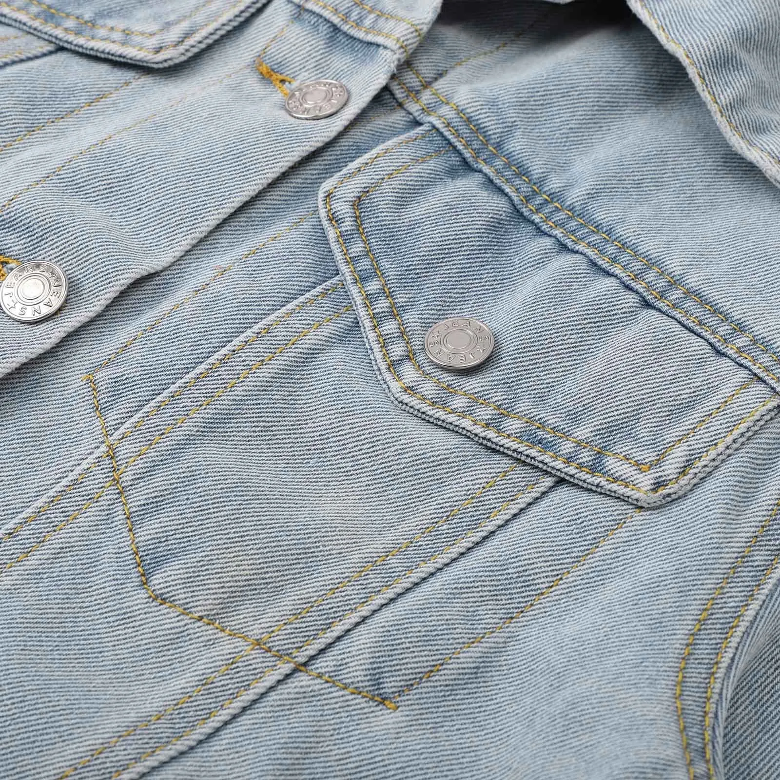 Женская повседневная свободная рваная короткая джинсовая куртка с длинными