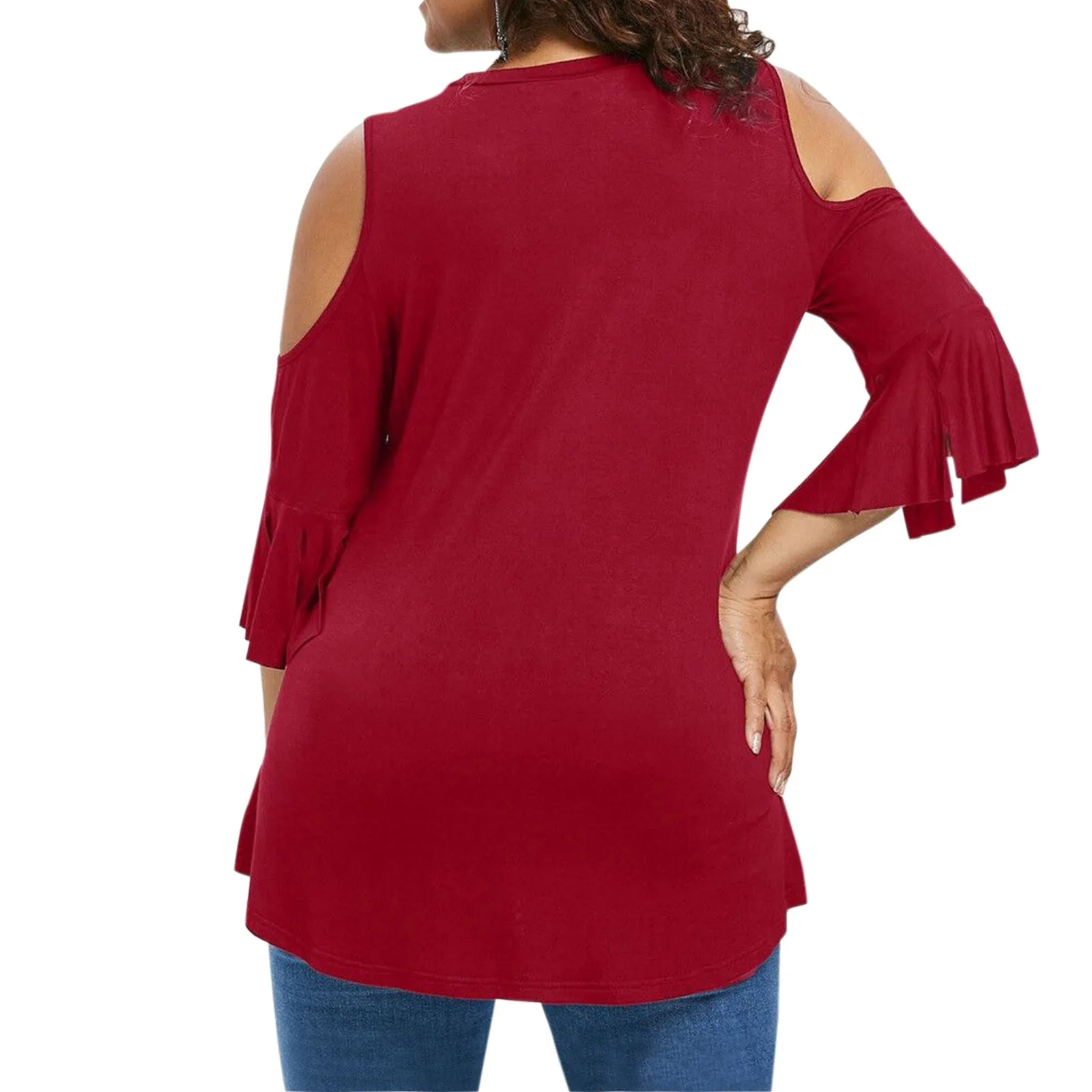 

Женский топ с V-образным вырезом и коротким рукавом