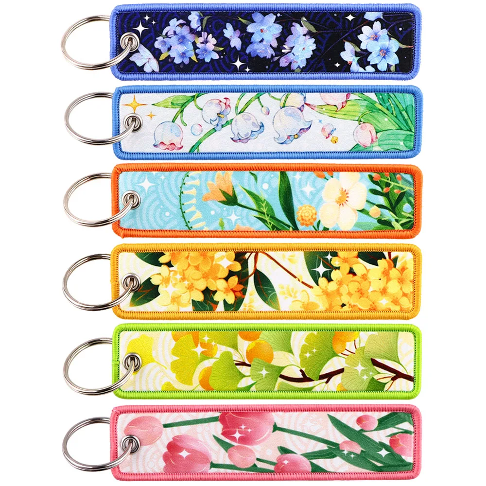 Красочные Цветочные Брелки Для Женщин И Девочек Мотоциклетный Брелок Ключей
