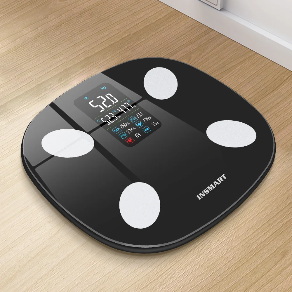Bluetooth Body Fat Scale Body Scales Smart Wireless Digital Bathroom Weight Scale Body Composition Analyzer Weighing Scale