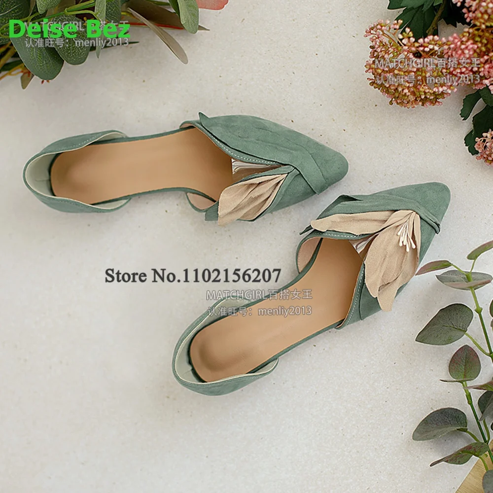 Flat With Flower Design Pumps For Female Women 2023 New Slip-on Fashion Elegant Hot Sales Dress Romantic Summer Casual Shoes