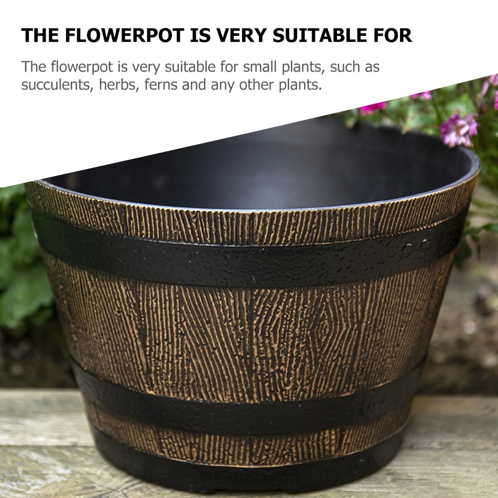 Садовые цветочные горшки для уличных растений бонсай кашпо из смолы винтажный