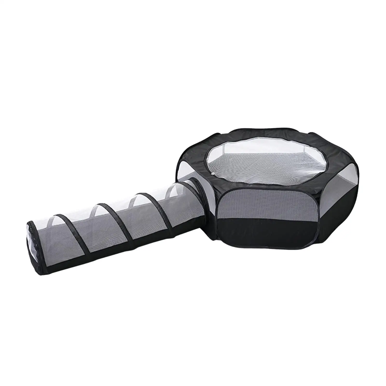 

Cat Tunnel Folding Cat Activity Center Outside Play Tent and Tunnel Collapsible Playhouse for Indoor Puppy Bunnies Outdoor Pets