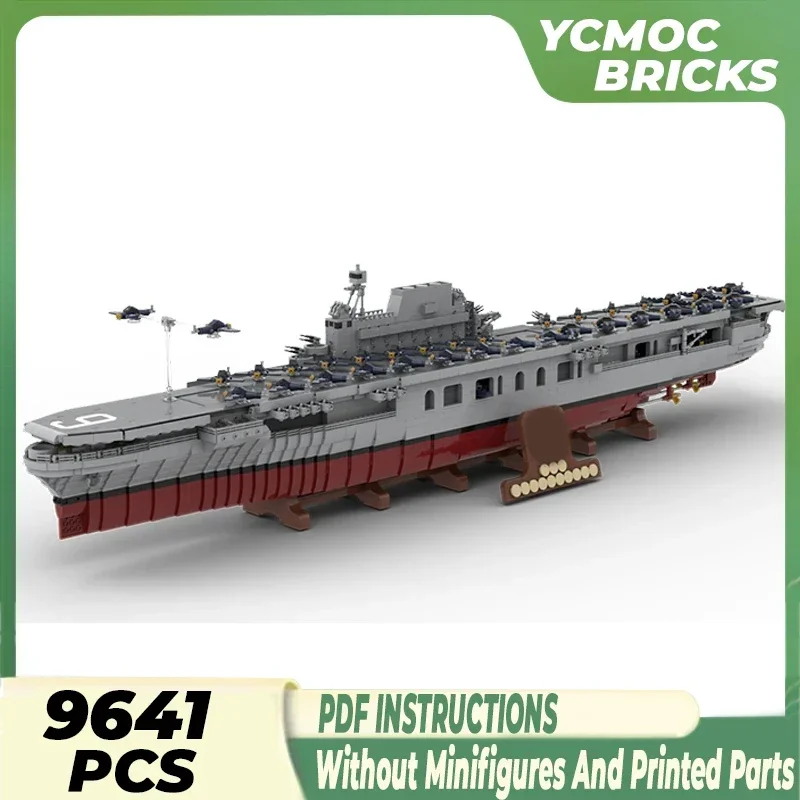 Строительные блоки YcMoc военная модель строительные авианосец технология Enterprise