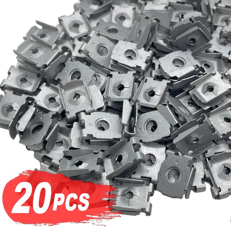 

Автомобильный металлический зажим с U-образной гайкой, крышка заднего бампера, U-образная гайка 4,8 4,2 для VW Audi N90698803