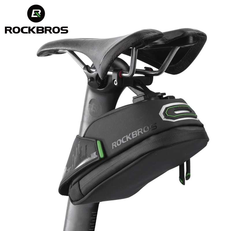 

ROCKBROS Bicycle Bag Rainproof Cycling Saddle Bag Reflective Large Capacity Seatpost MTB Road Bike Rear Bag Bicycle Accessories